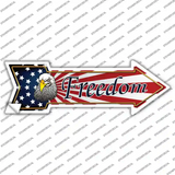 Freedom Novelty Arrow Sticker Decal