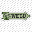 Just Weed Novelty Arrow Sticker Decal