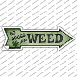 Just Weed Novelty Arrow Sticker Decal