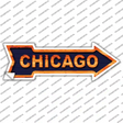 Chicago Orange Novelty Arrow Sticker Decal