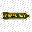 Green Bay Novelty Arrow Sticker Decal