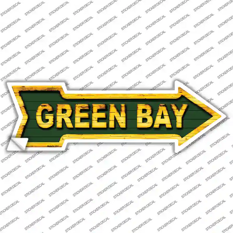 Green Bay Novelty Arrow Sticker Decal