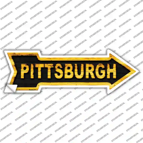 Pittsburgh Novelty Arrow Sticker Decal