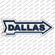 Dallas Novelty Arrow Sticker Decal