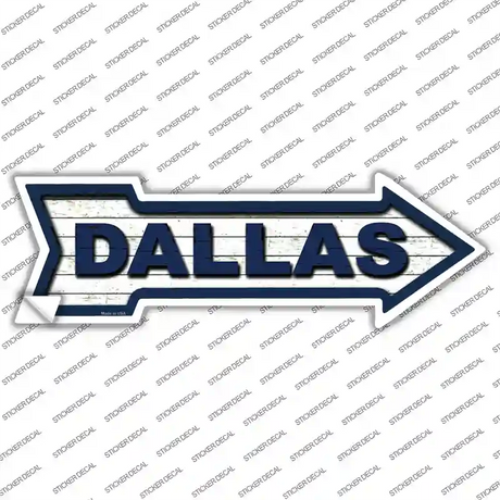 Dallas Novelty Arrow Sticker Decal