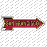 San Francisco Novelty Arrow Sticker Decal