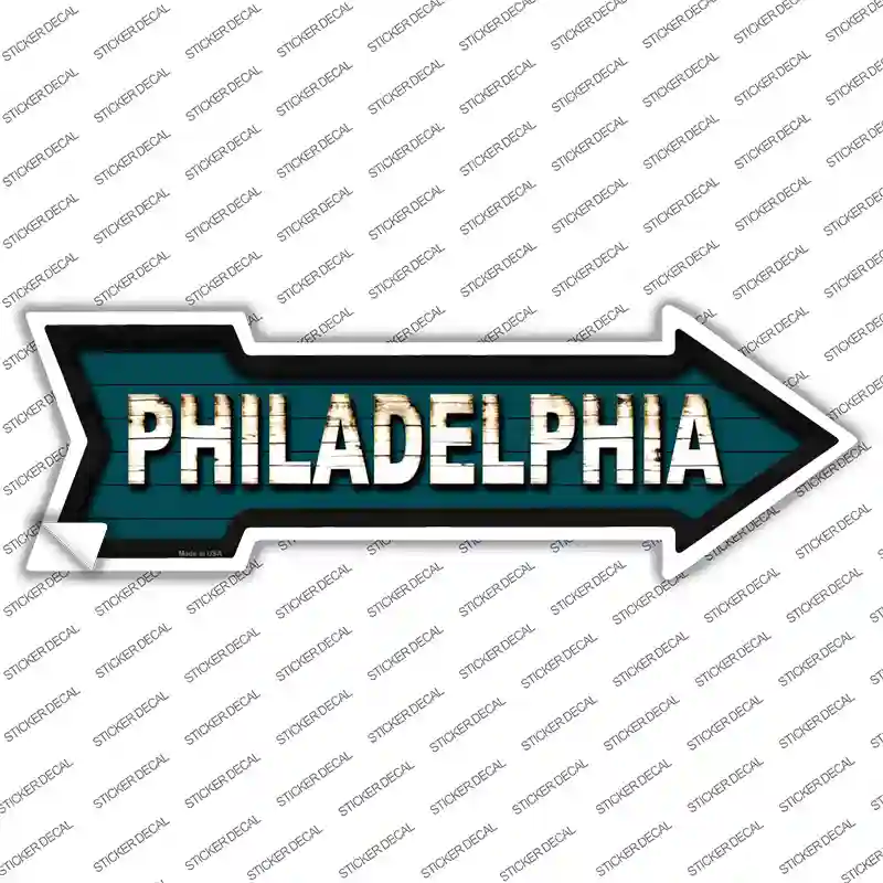 Philadelphia Novelty Arrow Sticker Decal