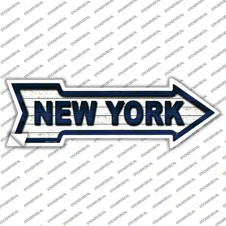 New York Colors Novelty Arrow Sticker Decal