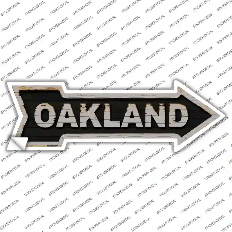 Oakland Novelty Arrow Sticker Decal