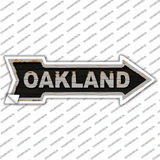 Oakland Novelty Arrow Sticker Decal
