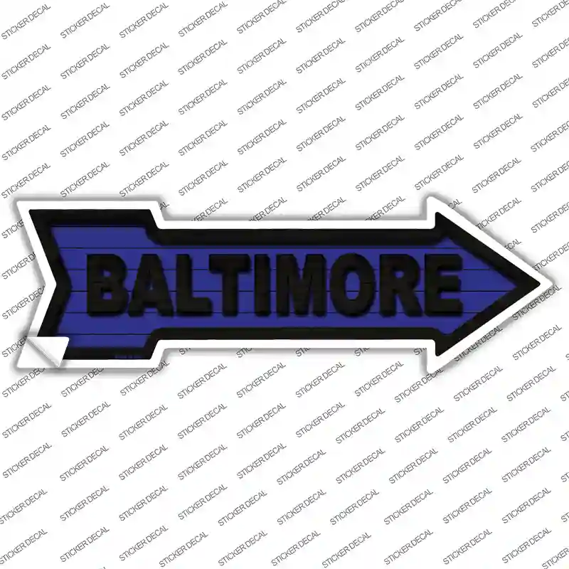 Baltimore Novelty Arrow Sticker Decal