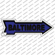 Baltimore Novelty Arrow Sticker Decal