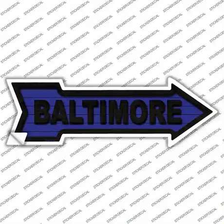 Baltimore Novelty Arrow Sticker Decal