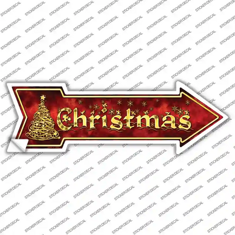 Christmas Novelty Arrow Sticker Decal