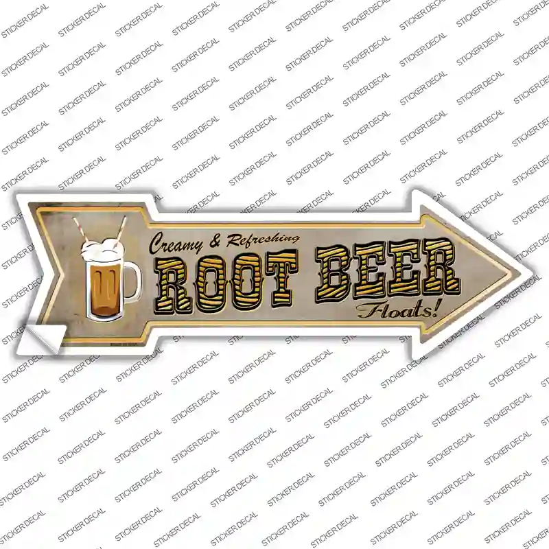 Root Beer Novelty Arrow Sticker Decal