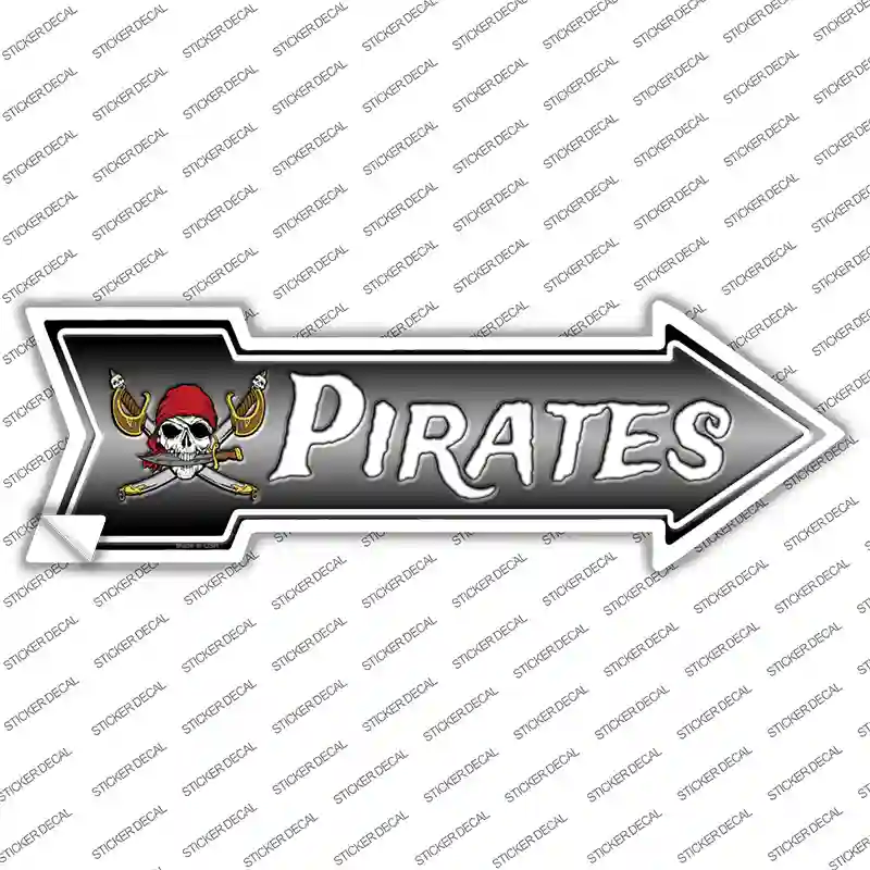 Pirates Novelty Arrow Sticker Decal