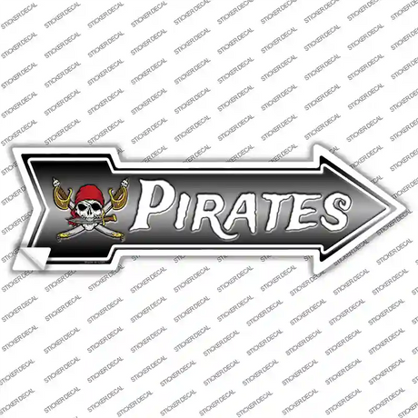 Pirates Novelty Arrow Sticker Decal