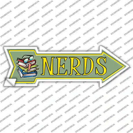 Nerds Novelty Arrow Sticker Decal