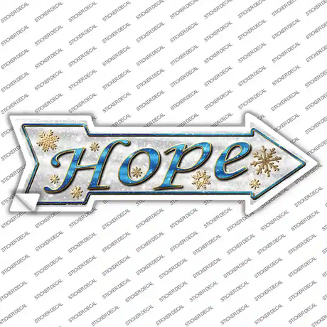 Hope Novelty Arrow Sticker Decal