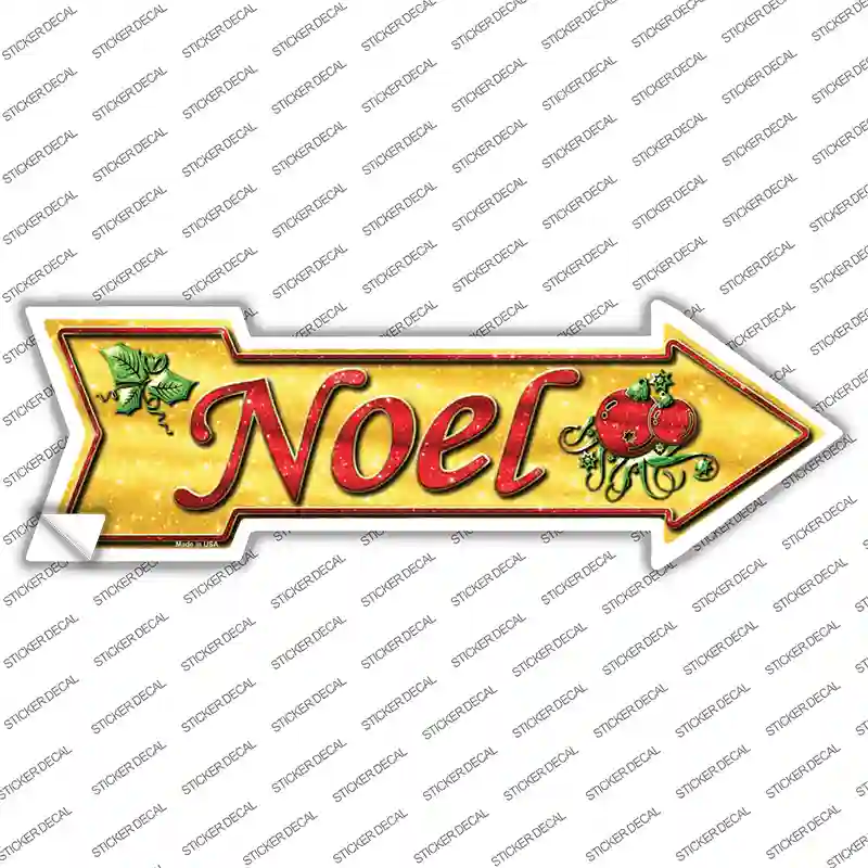 Noel Novelty Arrow Sticker Decal
