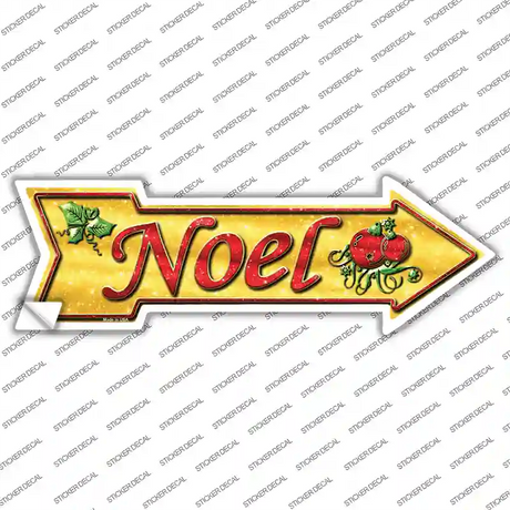 Noel Novelty Arrow Sticker Decal