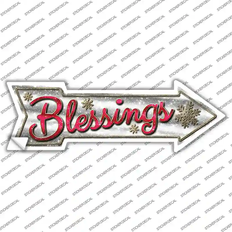 Blessings Novelty Arrow Sticker Decal