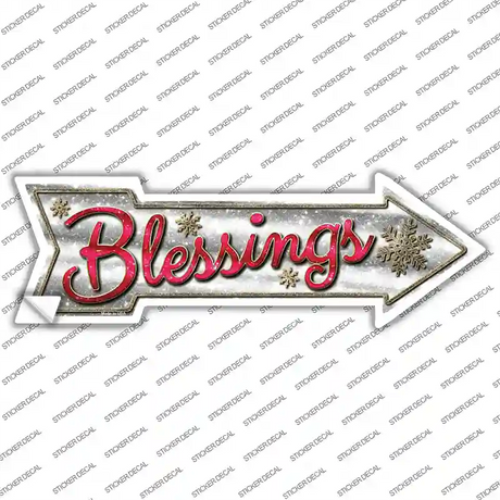 Blessings Novelty Arrow Sticker Decal