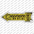 Queen Bee Novelty Arrow Sticker Decal