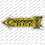 Queen Bee Novelty Arrow Sticker Decal