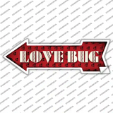 Love Bug Novelty Arrow Sticker Decal