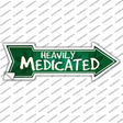 Heavily Medicated Novelty Arrow Sticker Decal