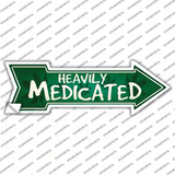 Heavily Medicated Novelty Arrow Sticker Decal