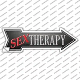 Sex Is My Therapy Novelty Arrow Sticker Decal