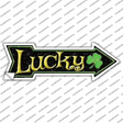 Lucky Clover Novelty Arrow Sticker Decal
