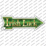 Irish Luck Novelty Arrow Sticker Decal