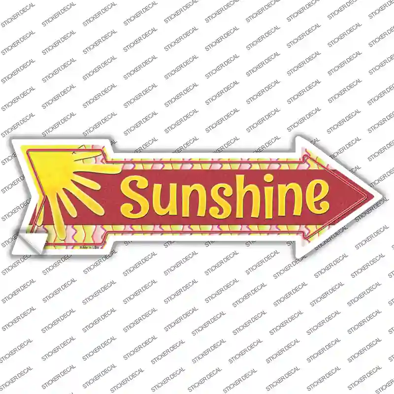 Sunshine Novelty Arrow Sticker Decal