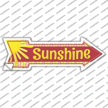 Sunshine Novelty Arrow Sticker Decal