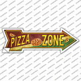 Pizza Zone Novelty Arrow Sticker Decal