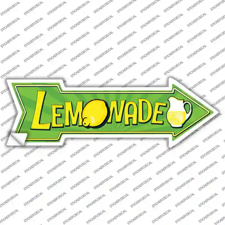 Lemonade Novelty Arrow Sticker Decal