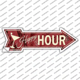 Happy Hour Novelty Arrow Sticker Decal