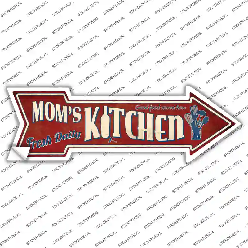 Moms Kitchen Novelty Arrow Sticker Decal