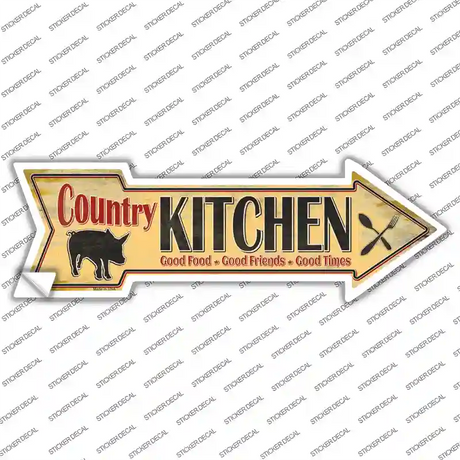 Country Kitchen Novelty Arrow Sticker Decal