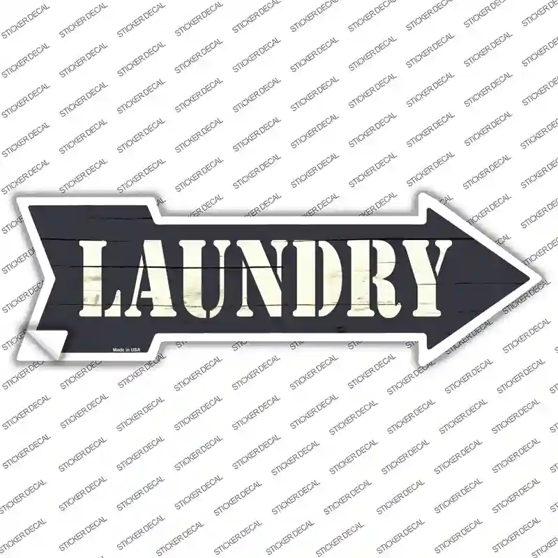 Laundry Novelty Arrow Sticker Decal