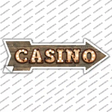 Casino Bulb Letters Novelty Arrow Sticker Decal