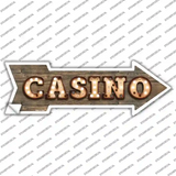 Casino Bulb Letters Novelty Arrow Sticker Decal