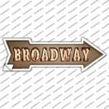 Broadway Bulb Letters Novelty Arrow Sticker Decal