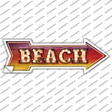 Beach Bulb Letters Novelty Arrow Sticker Decal