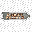 Party People Bulb Letters Novelty Arrow Sticker Decal