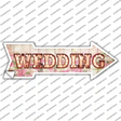 Wedding Bulb Letters Novelty Arrow Sticker Decal