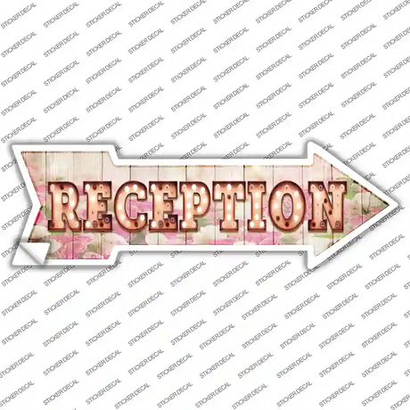 Reception Bulb Letters Novelty Arrow Sticker Decal